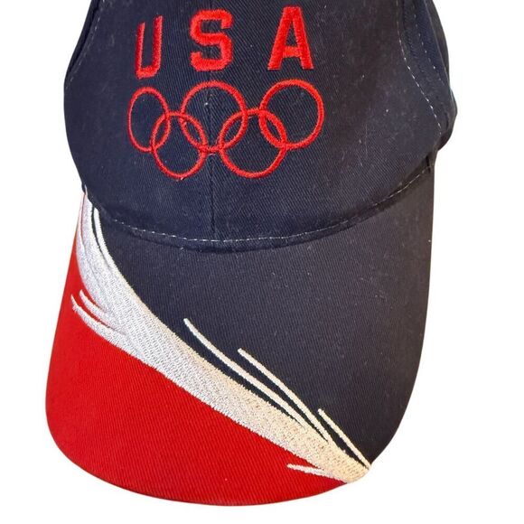USA Olympic Team Splash Pattern Baseball Cap Adjustable - Picture 4 of 5